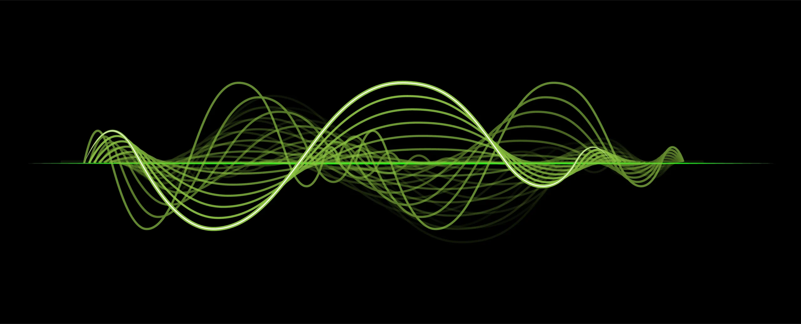 Image of complex voice audio wave pattern